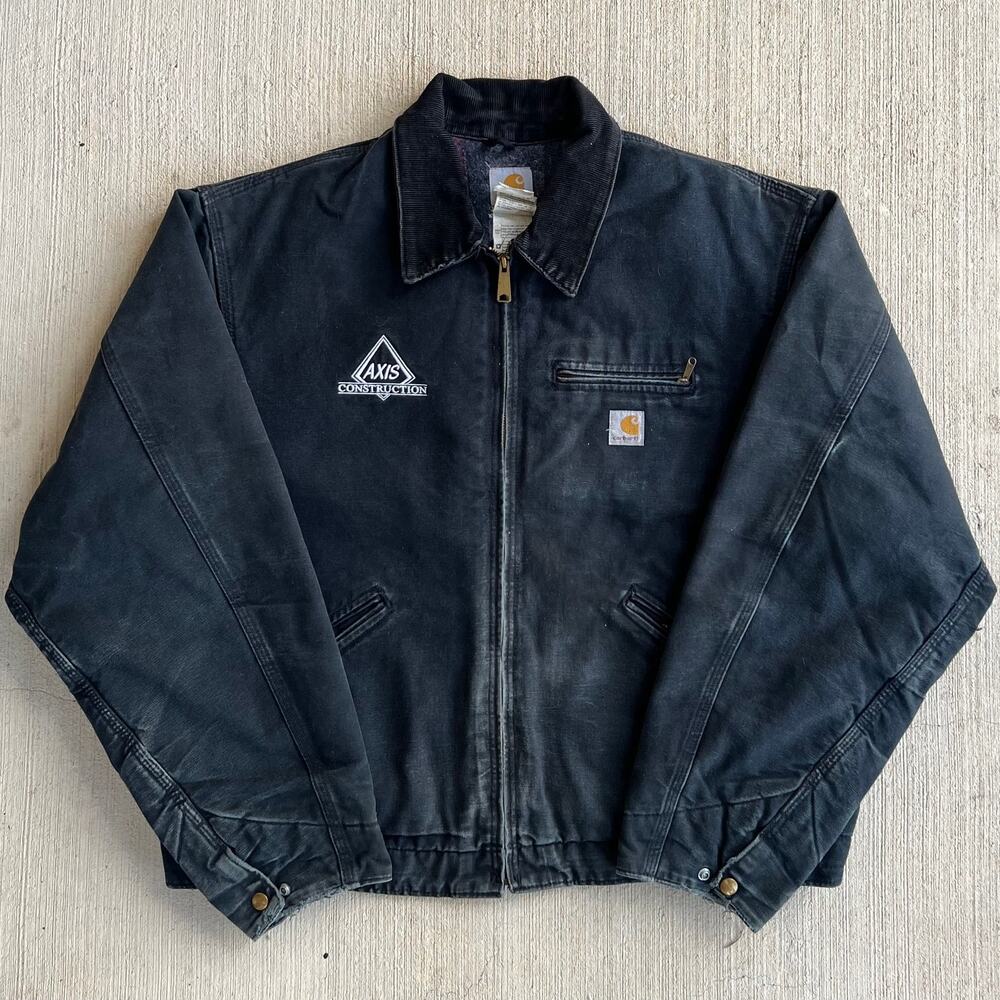 Carhartt J01 BLK black Detroit work wear jacket